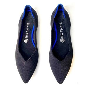 Rothy’s | The Point, Pointy Toe Flat, in Black Sz. 9.5